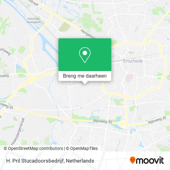 H. Pril Stucadoorsbedrijf kaart