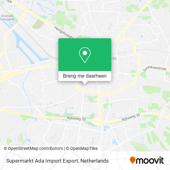 Supermarkt Ada Import Export kaart