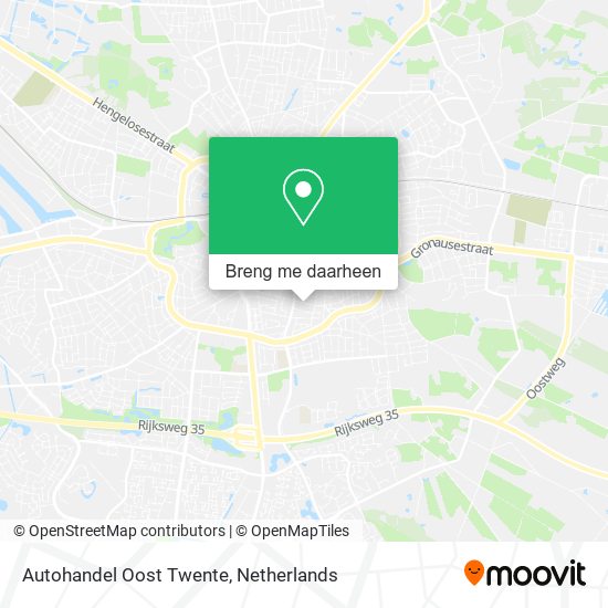 Autohandel Oost Twente kaart