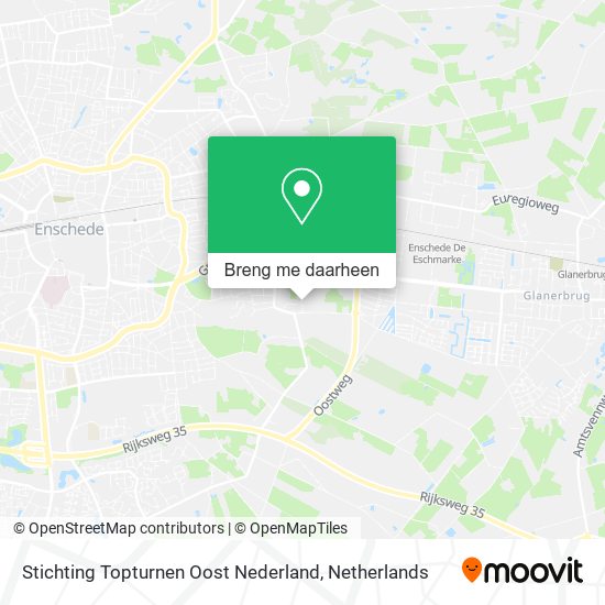 Stichting Topturnen Oost Nederland kaart