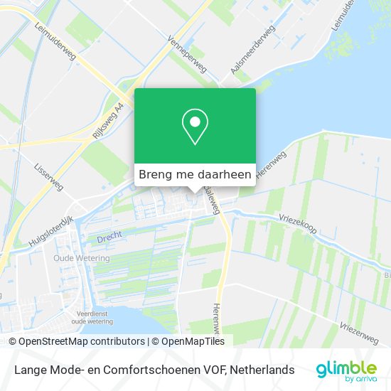 Lange Mode- en Comfortschoenen VOF kaart