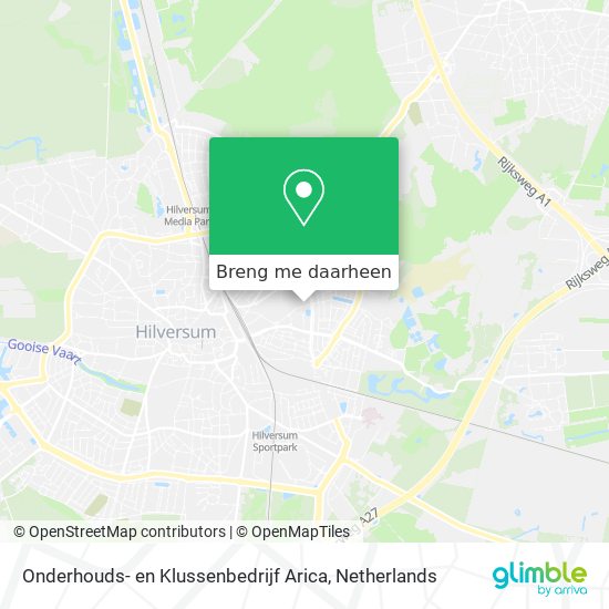 Onderhouds- en Klussenbedrijf Arica kaart