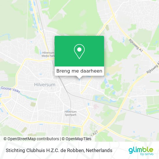 Stichting Clubhuis H.Z.C. de Robben kaart