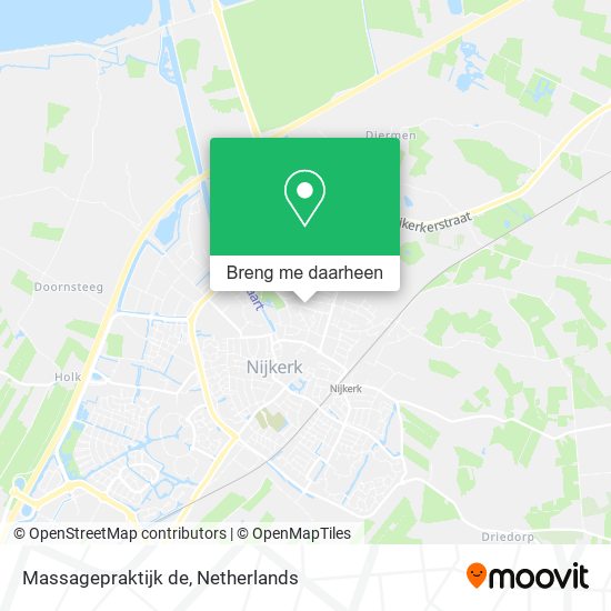 Massagepraktijk de kaart