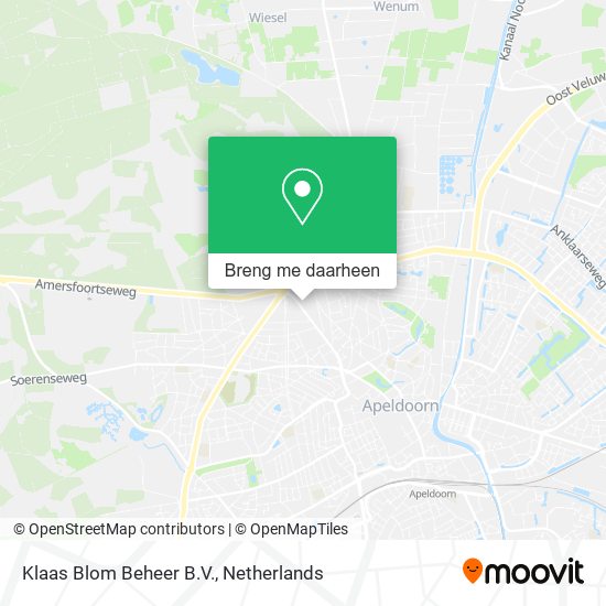 Klaas Blom Beheer B.V. kaart