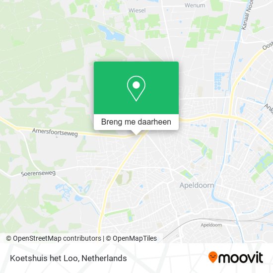 Koetshuis het Loo kaart