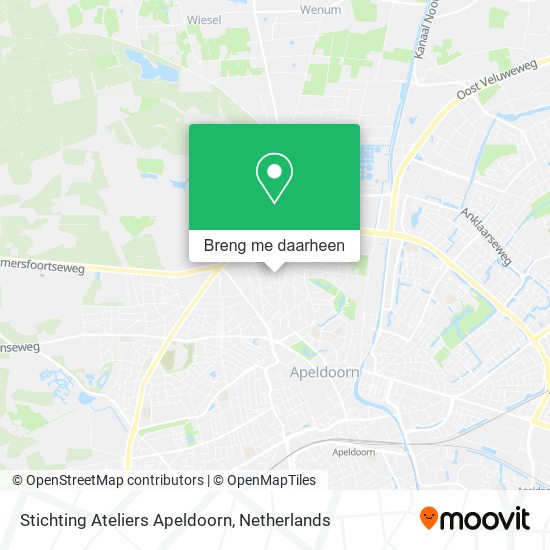 Stichting Ateliers Apeldoorn kaart