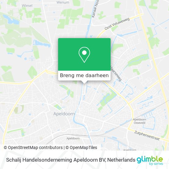 Schalij Handelsonderneming Apeldoorn BV kaart