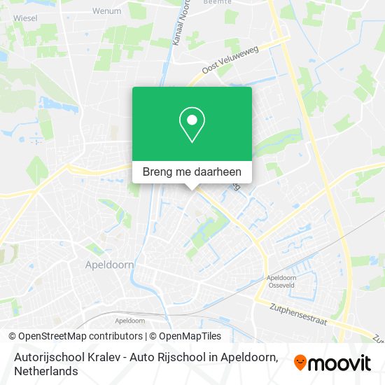 Autorijschool Kralev - Auto Rijschool in Apeldoorn kaart