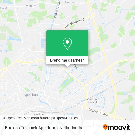 Boelens Techniek Apeldoorn kaart