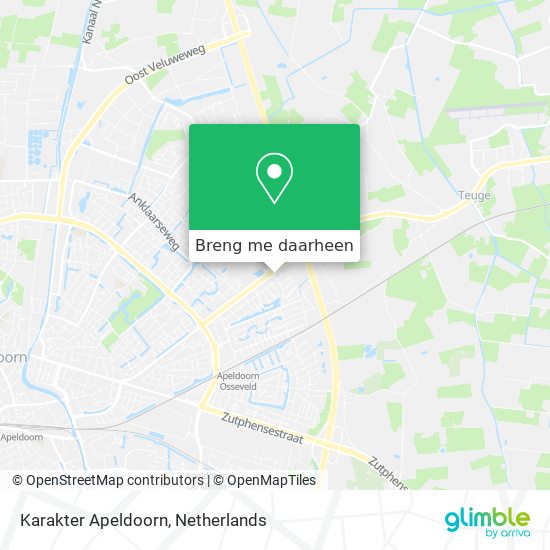 Karakter Apeldoorn kaart