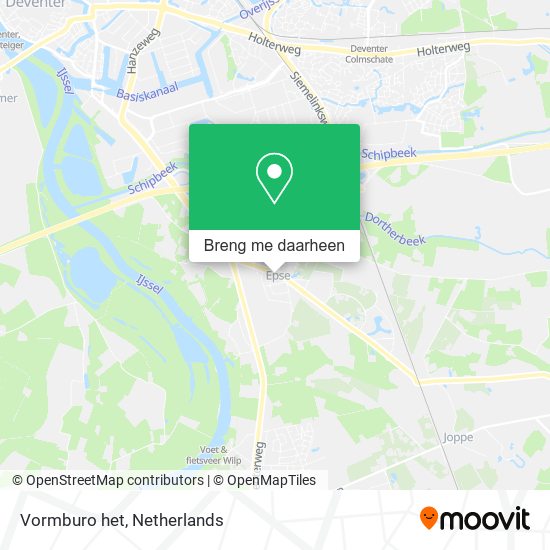 Vormburo het kaart