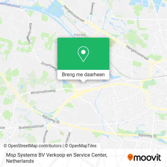 Msp Systems BV Verkoop en Service Center kaart