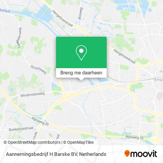 Aannemingsbedrijf H Barske BV kaart