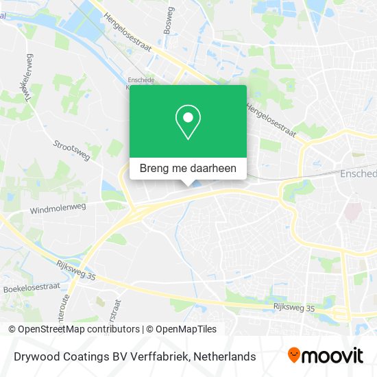 Drywood Coatings BV Verffabriek kaart