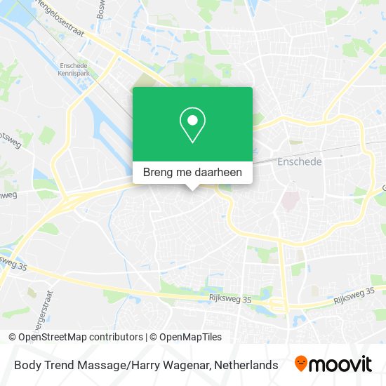 Body Trend Massage / Harry Wagenar kaart