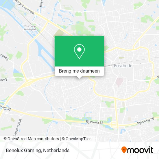 Benelux Gaming kaart