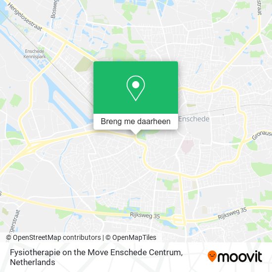 Fysiotherapie on the Move Enschede Centrum kaart