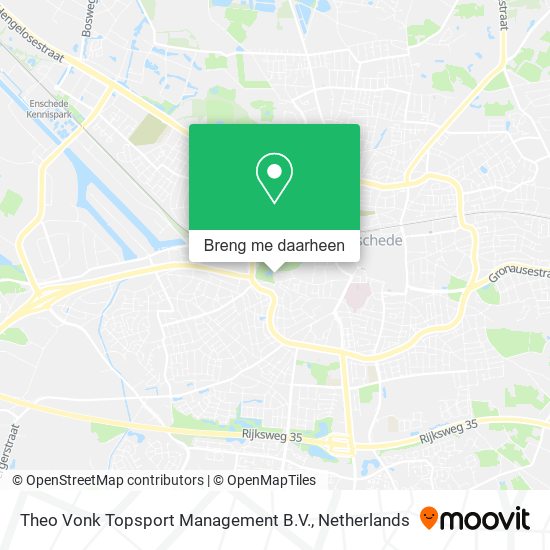 Theo Vonk Topsport Management B.V. kaart
