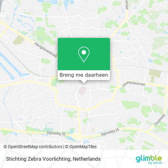 Stichting Zebra Voorlichting kaart