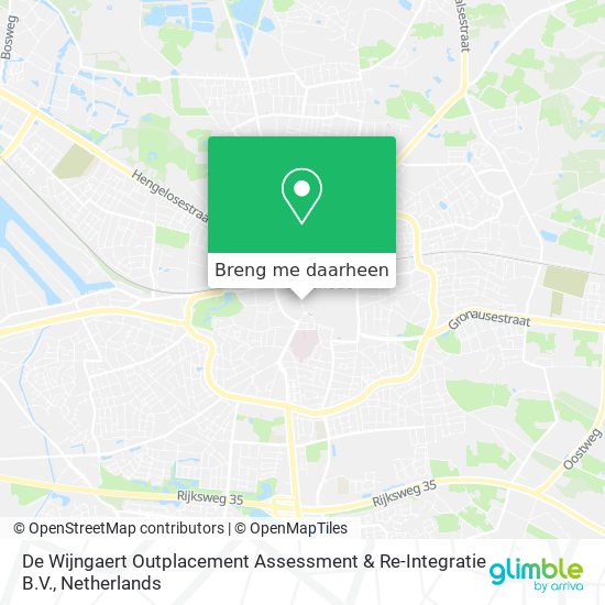 De Wijngaert Outplacement Assessment & Re-Integratie B.V. kaart