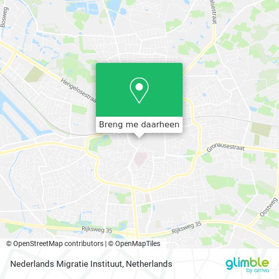 Nederlands Migratie Instituut kaart