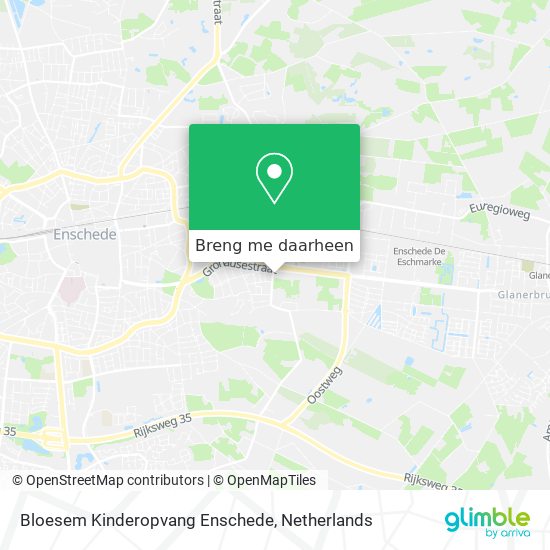 Bloesem Kinderopvang Enschede kaart