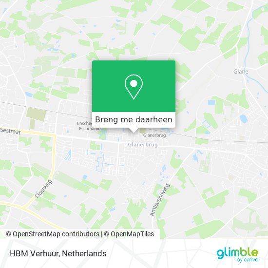 HBM Verhuur kaart