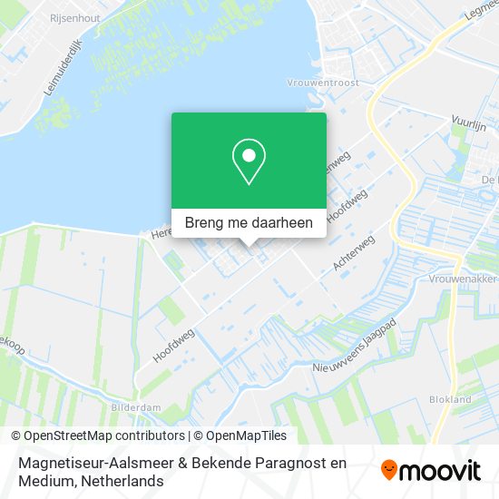 Magnetiseur-Aalsmeer & Bekende Paragnost en Medium kaart