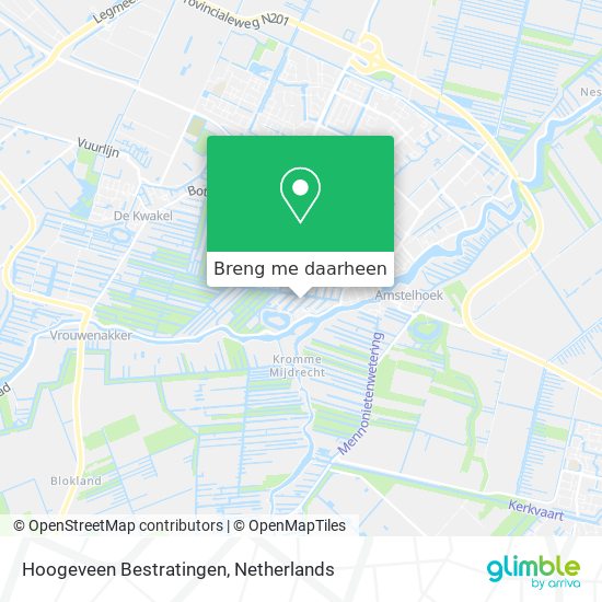 Hoogeveen Bestratingen kaart