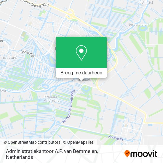 Administratiekantoor A.P. van Bemmelen kaart