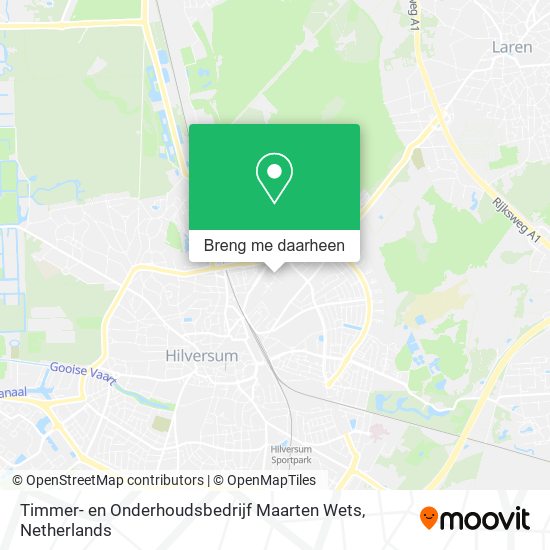 Timmer- en Onderhoudsbedrijf Maarten Wets kaart