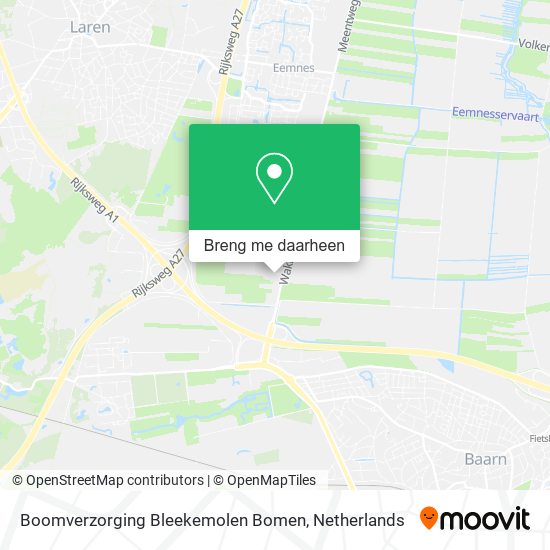 Boomverzorging Bleekemolen Bomen kaart