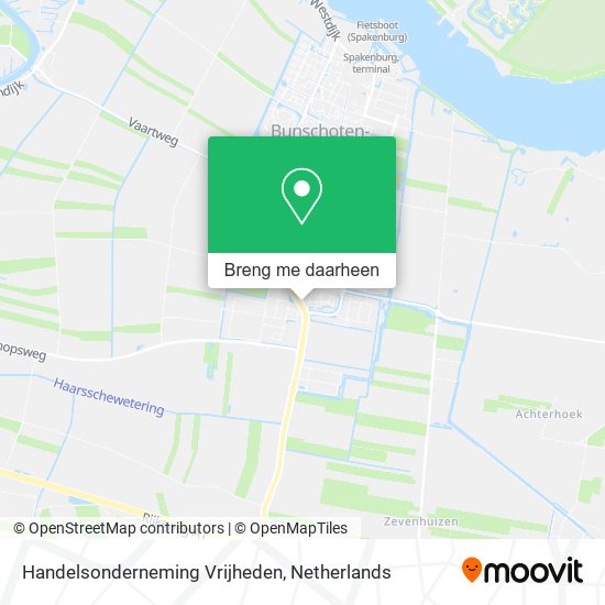 Handelsonderneming Vrijheden kaart