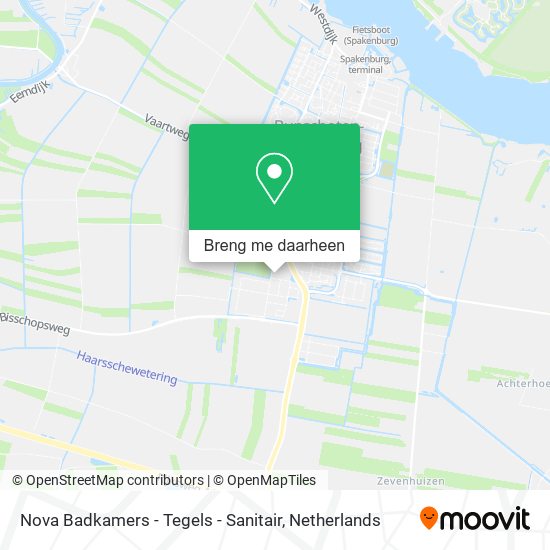Nova Badkamers - Tegels - Sanitair kaart