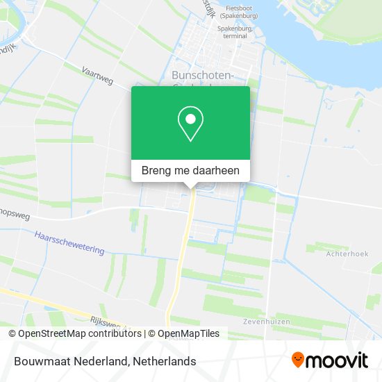 Bouwmaat Nederland kaart