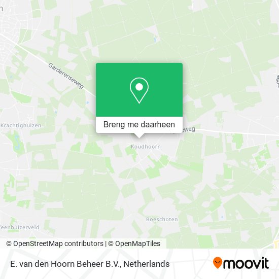 E. van den Hoorn Beheer B.V. kaart
