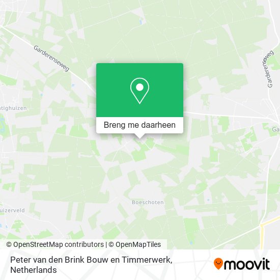 Peter van den Brink Bouw en Timmerwerk kaart