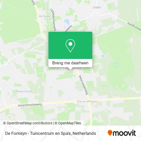 De Fonteyn - Tuincentrum en Spa's kaart