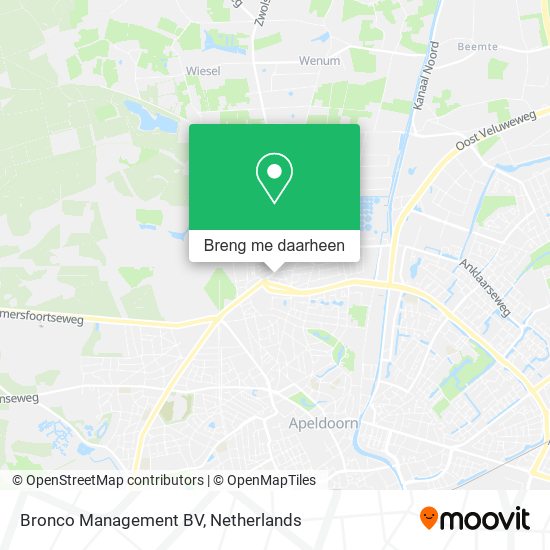 Bronco Management BV kaart