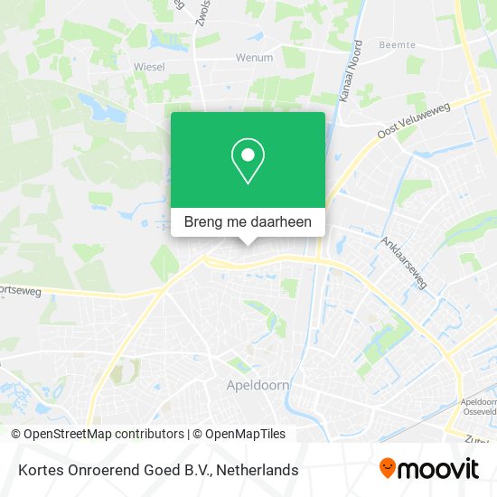 Kortes Onroerend Goed B.V. kaart