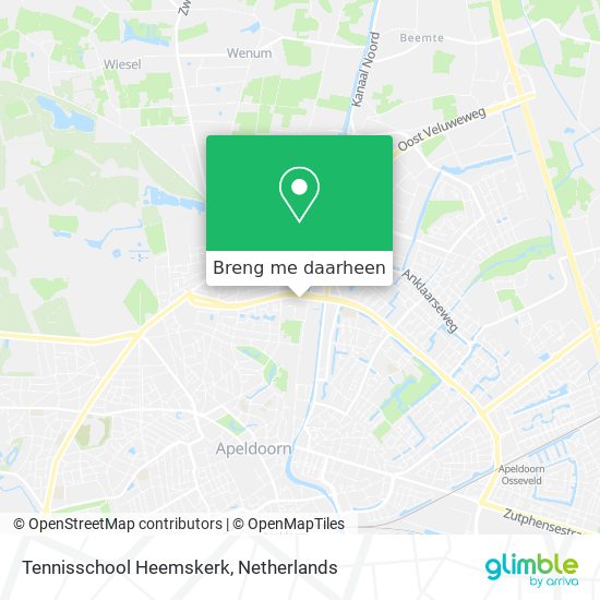 Tennisschool Heemskerk kaart