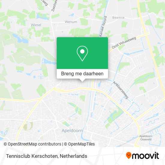 Tennisclub Kerschoten kaart