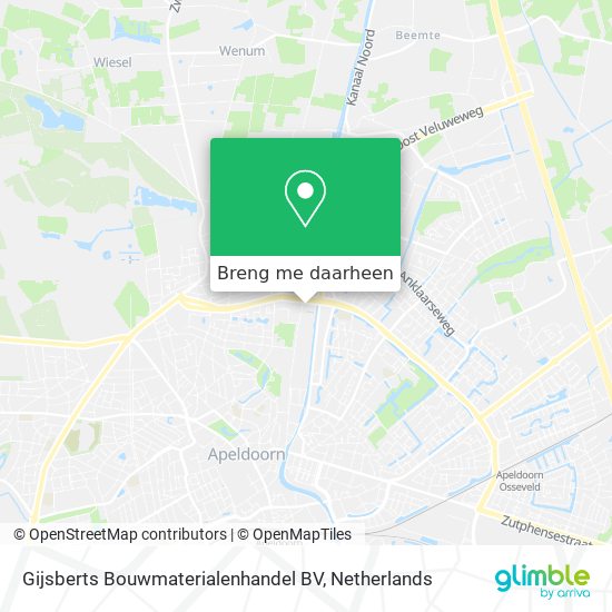 Gijsberts Bouwmaterialenhandel BV kaart