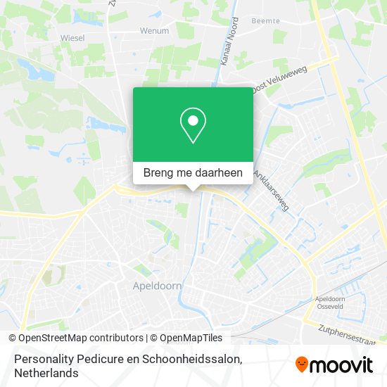 Personality Pedicure en Schoonheidssalon kaart