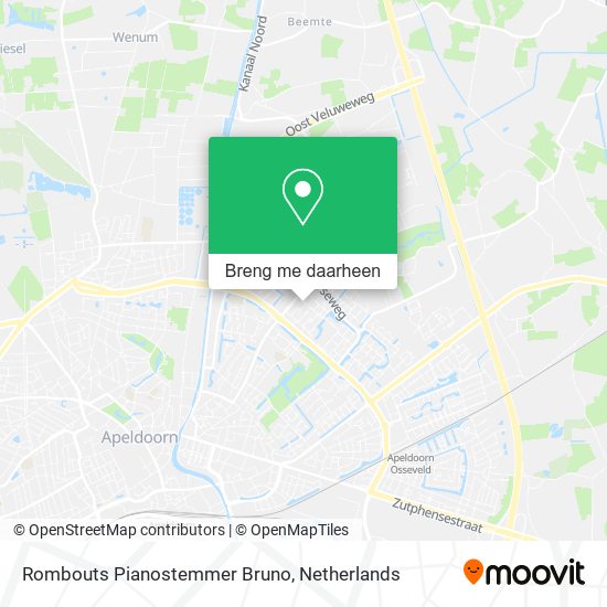 Rombouts Pianostemmer Bruno kaart