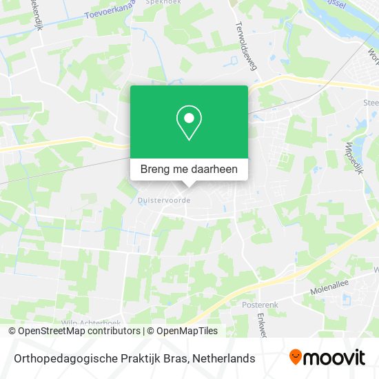Orthopedagogische Praktijk Bras kaart