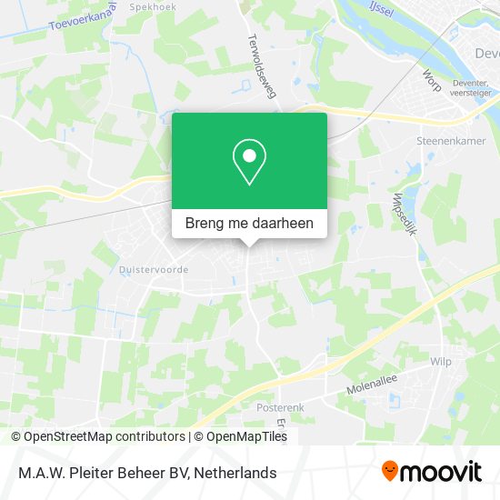 M.A.W. Pleiter Beheer BV kaart