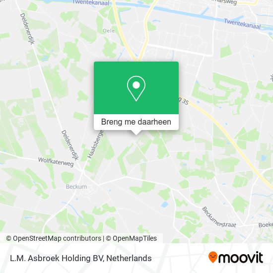 L.M. Asbroek Holding BV kaart