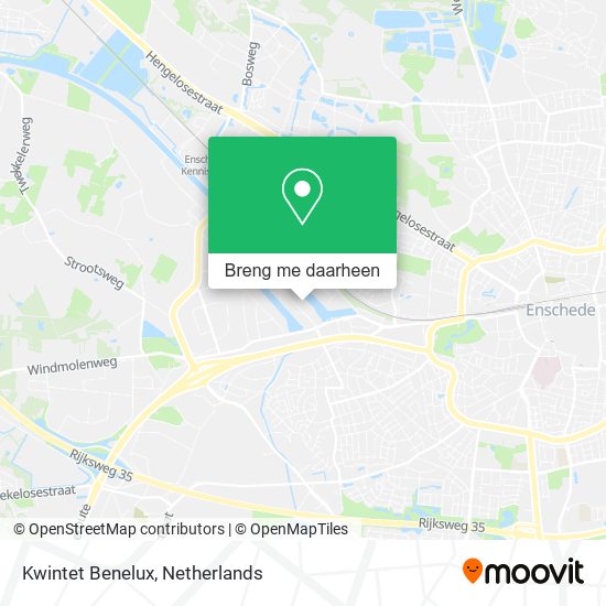 Kwintet Benelux kaart